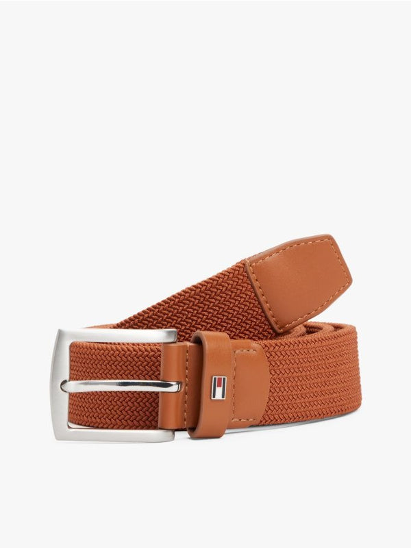 Square Buckle Textured Belt